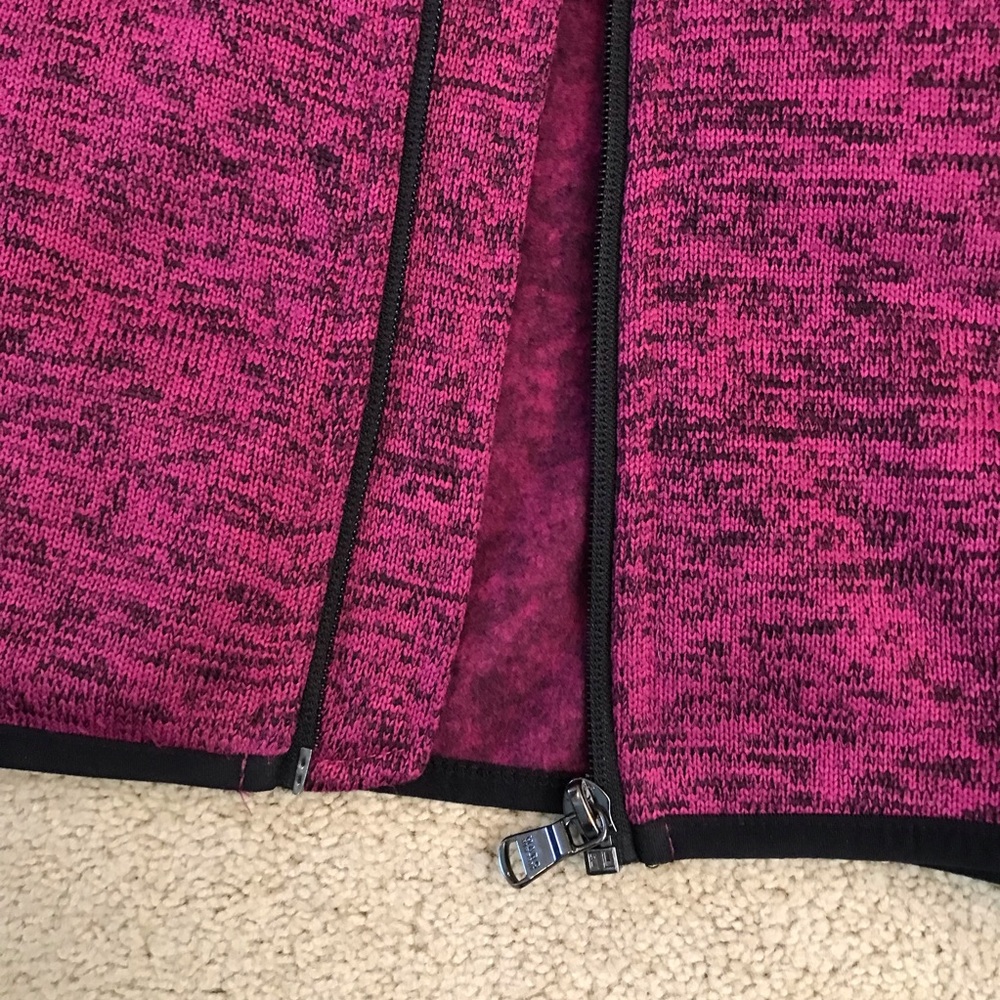 Marc New York Fleece Zip Up Jacket Womens Plus XXL 2XL Purple Black Zip Pockets - Picture 9 of 11